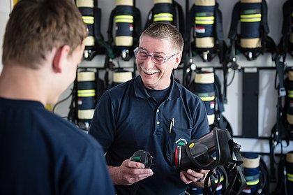 Werkfeuerwehr im Industriepark Kalle-Albert